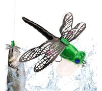 Libellen Angelköder für Süßwasser Angeln | Lebensechter Kunstköder für Fluss Angeln | Robuster Köder aus ABS mit Carbonstahl Haken | Réalistisches Angel Zubehör Forelle Barsch Outdoor Abenteuer