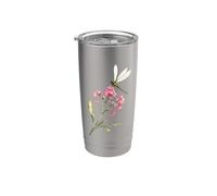 Libellule Aquarelle Fleur Nature Faune Insecte Amoureux Gobelet isotherme en acier inoxydable double paroi