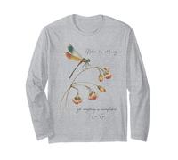 Libellule avec Citation célèbre légende Chinoise Ancienne Lao Tzu Manche Longue