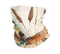 Libellule, Herbes Et Roseaux, Aquarelle Vintage Magnifique Homme Femme Echarpe Gaiter Microfibre Décoration Faciale Respirant Bandeau Magique pour Escalade Bike Sports