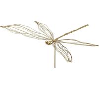 Libellule métal Décoration Fleur été or L28cm 2p. - Décoration jardin Artistique DIY
