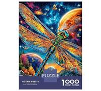 Libellule Puzzle 1000 Pièces pour Adultes Et Enfants Difficile DIY Jigsaw Puzzle Casse-tête De Jeu Familial Jouets De Défi 52x38cm/1000pcs