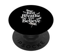 Libellule, respire et Crois PopSockets PopGrip Adhésif