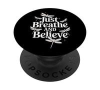 Libellule, respire et Crois PopSockets PopGrip Adhésif