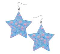 Libellules Aux Fleurs Enchanteresses Boucles D'Oreilles Tendance Pendantes En Cuir Double Face Boucle D'Oreille Pour Femme Quotidien