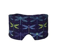Libellules,Masque pour les yeux bloquant la lumière Cache-yeux et cache-oreilles pour le sommeil