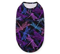Libellules stylisées colorées pour Chiens, T-Shirts d'été pour Animaux de Compagnie, débardeur Doux sans Manches, vêtements pour Petits Chiots et Chats