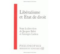 Libéralisme et état de droit - Jacques Bidet - Meridiens-Klincksieck - broché - Livre