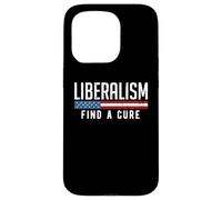 Libéralisme Find a Cure Funny Political Meme Humour Graphic Coque pour iPhone 15 Pro