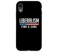Libéralisme Find a Cure Funny Political Meme Humour Graphic Coque pour iPhone XR