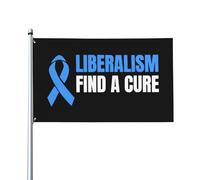 Libéralisme Trouver Un Drapeau Résistant Aux Intempéries Drapeau De Jardin Solide Flag Pour Fête Cour Balcon 90X150Cm