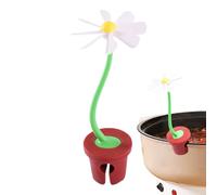Libérateur de vapeur - 5,71x1,65x1,65 dans le support de couvercle | Pot anti-déversement de fleurs en silicone, gadget créatif antidérapant résistant à la chaleur pour ustensiles de cuisine, restaur