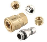 Libération Rapide 1/4 Male M22 / 14 Femelle Remplacement de la fiche Rechange Pièces de Rechange Pièces de cuivres Lavage des Paires Accessoires compatibles avec des raccords de tuyaux Standard