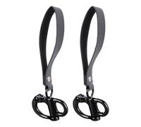 Libérations rapides Attache à clip pour masque SCBA Pompiers Accessoires en acier inoxydable robuste avec poignée en cuir SCBA Masque Menottes