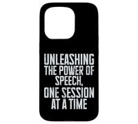 Libérez Le Pouvoir de la Parole Une Session d'orthophonie Coque pour iPhone 15 Pro