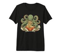 Libérez The Ramen Eldritch Noodle Monster Art T-Shirt Haut de Gamme