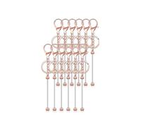 Libérez votre créativité avec ce lot de 12 porte-clés en alliage pour projets de perles et personnalisez des cadeaux pour adultes tendance