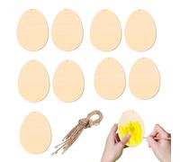 Libérez votre créativité avec ces découpes en bois non finis, parfaites pour peindre et réaliser vos décorations de Pâques. Chaque pendentif en bois en forme de creux est idéal pour la peinture