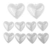 Libérez votre créativité avec nos cœurs en plastique transparent pour tous vos besoins décoratifs (6 cm)