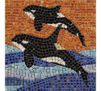 Libérez Votre Créativité avec Notre Kit de Mosaïque pour Adultes, Carrée de 20cm Orca 2