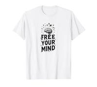 Libérez Votre Esprit Cerveau Oiseaux Inspirants T-Shirt, Homme, Blanc, XXL