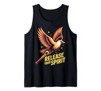 Libérez Votre Motif Spirit Bird - Graphique Audacieux des Ailes Débardeur