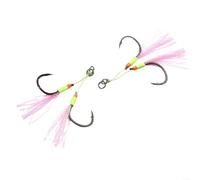 Libérez votre pêcheur intérieur. Notre ensemble de crochets doubles de qualité supérieure vous garantit de ne jamais manquer une bouchée tout en ciblant votre poisson préféré (2/0)