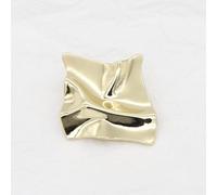 LIBERGA 10 Pièces Boutons En Métal Design Plissé Avec Tige, Bouton En Métal Irrégulier De Mode Pour Vêtements Cardigans Manteau Projets D'Artisanat, Doré, 25mm