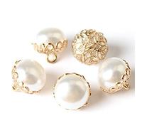 LIBERGA 20 Pièces Boutons En Fausse Perle De 11,5mm Avec Tige, Jolis Boutons À Coudre Pour Robe De Mariée, Cardigans, Chemises, Vêtements, Projets D'Artisanat, Blanc