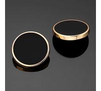 LIBERGA 20 Pièces Boutons En Métal De Mode Avec Tige, Bouton Décoratif Rond Pour Vêtements, Cardigans, Chemises, Projets D'Artisanat, Noir, 11mm