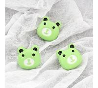 LIBERGA 50 Pièces Boutons De 15mm Avec Tige, Boutons De Couture Décoratifs Ours Dessin Animé Pour Vêtements, Cardigans, Projets D'Artisanat, Vert