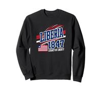 Liberia 1847 Legacy of Liberty Drapeau libérien Patriotique Sweatshirt