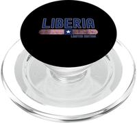 Liberia Flag | Liberian Vintage Distressed PopSockets PopGrip pour MagSafe