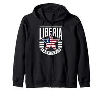 Liberia Lone Star | Drapeau du Libéria au Patrimoine Patriotique étoilé Sweat à Capuche