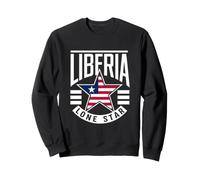 Liberia Lone Star | Drapeau du Libéria au Patrimoine Patriotique étoilé Sweatshirt