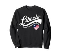 Liberia Runs Through My Veins - Coeur Drapeau Libérien Sweatshirt