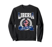 Liberia - Terre du Poing levé Libre avec Drapeau libérien Sweatshirt