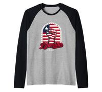 Liberian by Blood | Poing surélevé avec Patrimoine du Drapeau libérien Manche Raglan