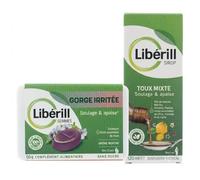Liberill sirop toux mixte 120ml + gommes gorge irritée boite de 50g