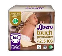Libero, Lot de 144 couches de taille prématurée pour enfants de moins de 2,5 kg