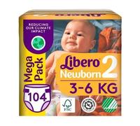 Libero Newborn 2 Mega Pack (104 Ks) 3 - 6 Kg Multicolore
