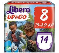 Libero Up Et Go Couches Culotte Taille 8 (19-30Kg) Offre 4 Paquets De 16 Pièces