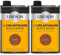 Libéron Cire Antiquaire Black Bison Liquide, Acajou, 0,5L (Lot de 2)