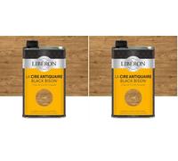 Libéron Cire Antiquaire Black Bison Liquide, Noyer, 0,5L (Lot de 2)