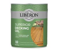 Liberon Huile De Terrasse Chêne Moyen 2,5L Protection Bois Extérieur UV