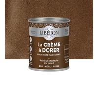 Libéron - La Crème à Dorer - Rambouillet - 75ml | Recrée un Effet Feuille d'Or Naturel - Décore et Restaure - Bois Métal Pierre
