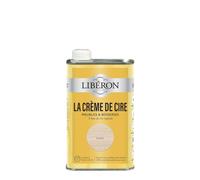 Libéron La Crème de Cire pour Bois - Liquide - Blanc 0,5L | Nourrit et protège des taches, Offre une jolie patine au bois, A base de cire végétale, Formule Biosourcée