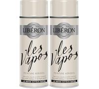 Libéron Peinture aérosol Les vapos, Le Beige Soyeux satin, 400ML (Lot de 2)