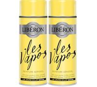Libéron Peinture aérosol Les vapos, Le Jaune Eclat Satin, 400 ml (Lot de 2)