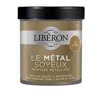 Libéron Peinture décorative Le Métal Soyeux, Or Jaune, 500 ML